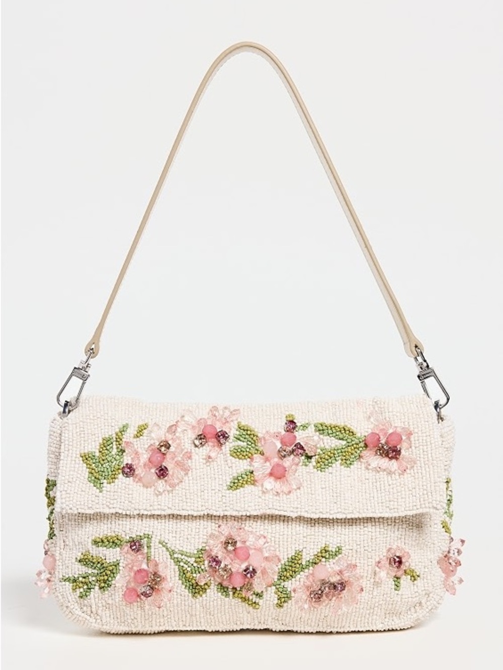 STAUD Timmy Magnolia Beaded Shoulder Bag - Picture 2 of 4